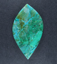 Bright Blue Chrysocolla/Malachite in Agate Cabochon   #18924