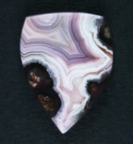 Top Shelf Laguna Agate Cabochon- Red, Pink and White   #19474