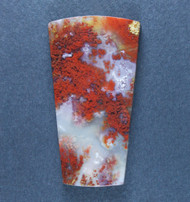 Gorgeous Red Carey Plume Agate Cabochon  #19594