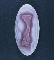 Top Shelf Laguna Agate Cabochon- Red, Pink and White   #19708