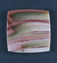 Dramatic Pink and Green Spiderweb Imperial Jasper Cabochon  #19883