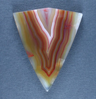 Gorgeous Laguna Agate Cabochon- Red, Yellow and White   #19905