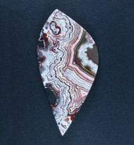 Crazy lace Agate Cabochon- Red, Pink and White  #20026