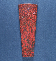Gem Dinosaur Bone Cabochon- Red and Black  #20068