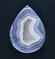 Purple and Pink Coyamito Fortification Agate Cabochon  #20072