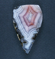 Top Shelf Laguna Agate Cabochon- Red, Pink and White   #20091