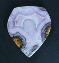 Top Shelf Laguna Agate Cabochon- Purple and White w Parallax  #20110