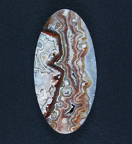 Crazy lace Agate Designer Cabochon - Red, Pink and White #20144