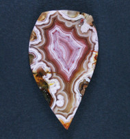 Gorgeous Laguna Agate Cabochon- Red, Pink and White   #20182