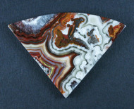 Crazy lace Agate Cabochon-  Red, Pink and White  #20218