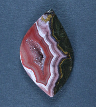 Gorgeous Laguna Agate Cabochon- Red, Pink and White   #20223
