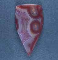 Beautiful Laguna Agate Cabochon-  Red and Pink  #20433