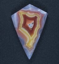Gorgeous Laguna Agate Cabochon- Red, Pink and Yellow   #20553