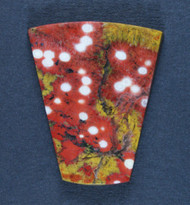 Guadalupe Poppy Jasper Cabochon Red, Yellow and White  #20558