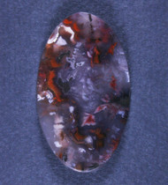 Dramatic designer cabochon of Red Flame Agate  #20765