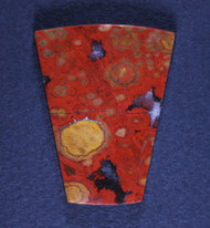 Red and Yellow Morgan Hill Poppy Jasper Designer Cabochon  #20792