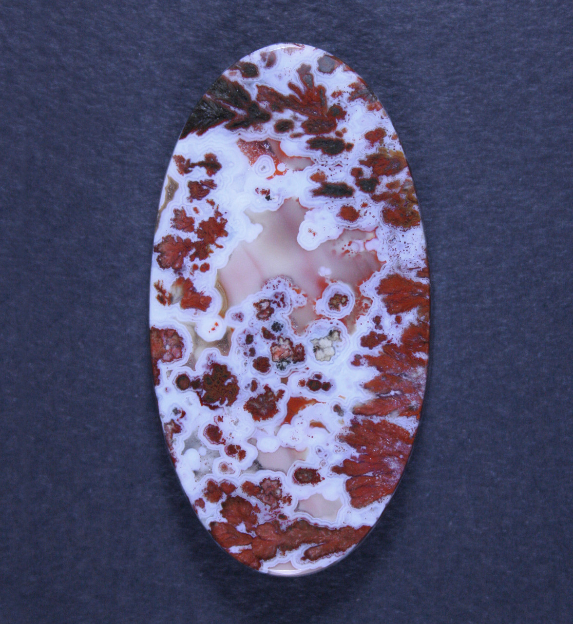 Colorful Canadian River Plume Agate Designer Cabochon 20803 Gerard Scott Designs