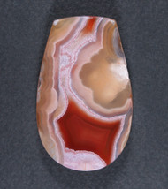 Gorgeous Laguna Agate Cabochon- Red, Pink and White   #20921