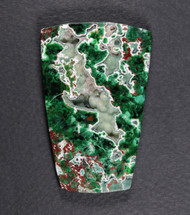 Gorgeous Malachite and Chrysocolla Cabochon -w- Druzy  #20992