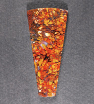 Rare Gold + Red Salina Plume Agate Cabochon  #21039