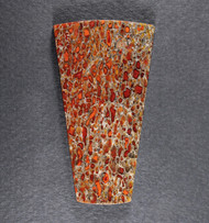 Gem Dinosaur Bone Cabochon- Red and Black  #21062