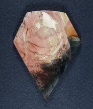 Dramatic Morrisonite Jasper Cabochon- Pink, Orange and Green   #21070