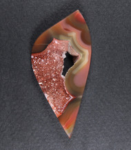 Colorful Coyamito Agate Cabochon w Druzy   #21121