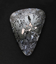 Gorgeous Silver Forest Psilomelane Plume Cabochon  #21153