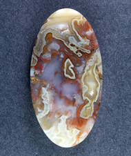 Gorgeous Horse Canyon Tube Designer Cabochon-Yellow+ Red  #21158