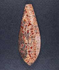 Multi-colored Dinosaur Bone Cabochon- Red and Pink  #21170