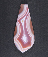 Top Shelf Laguna Agate Cabochon- Red, Pink and White   #21197
