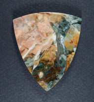 Dramatic Morrisonite Jasper Cabochon- Pink, Yellow and Green   #21201