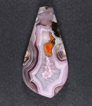 Gorgeous Laguna Agate Cabochon- Purple w Sagenite   #21216