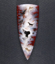 Dramatic designer cabochon of Cadys Plume Agate   #21244