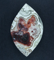Crazy lace Agate Designer Cabochon - Red, Pink and White  #21275