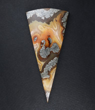 Indonesian Marcasite in Agate Designer Cabochon   #21279
