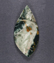 Dramatic Morrisonite Jasper Cabochon- Green and White  #21313