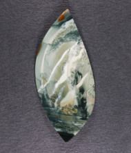 Dramatic Morrisonite Jasper Cabochon- Green and White  #21324