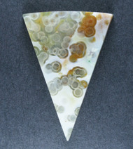 Translucent Green and Orange Ocean Jasper Designer Cabochon  #21345
