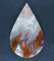 Dramatic designer cabochon of Bird of Paradise Plume  #21349