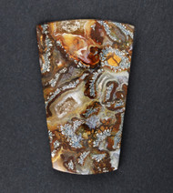 Indonesian Marcasite Tube Agate Designer Cabochon   #21350