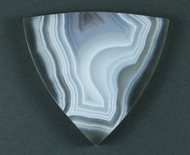 Pretty Moctezuma Agate Designer Cabochon- White w Banding  #21420