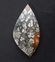 Beautiful Indonesian Plume Marcasite in Agate Designer Cabochon   #21434