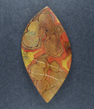 Red and Gold Morgan Hill Poppy Jasper Designer Cabochon  #21454