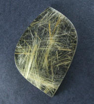 Fantastic! Rutilated Quartz Cabochon -w- Golden Needles  #21484