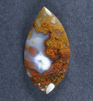 Fantastic Red and Orange Utah Moss Agate Cabochon  #21487