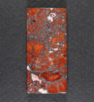 Dramatic designer cabochon of Cadys Red Plume Agate   #21499