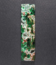 Gorgeous DeGrussa Malachite and Chrysocolla Cabochon -w- Druzy  #21502