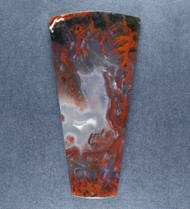 Dramatic designer cabochon of Red Flame Agate  #21503