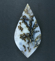 Dramatic Graveyard Point Plume Designer Cabochon  #21505